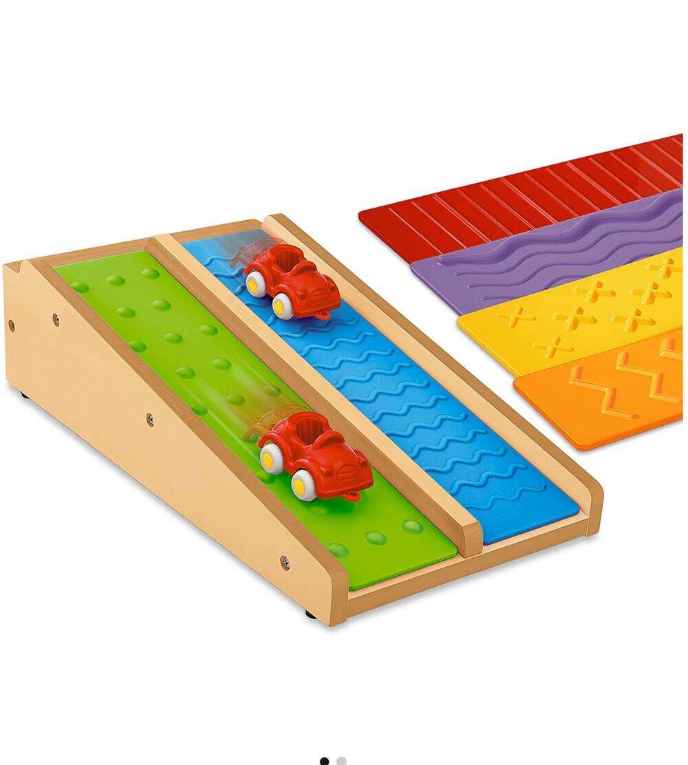 Lakeshore Roll & Race Activity Ramp STEM Wooden Sensory Toy